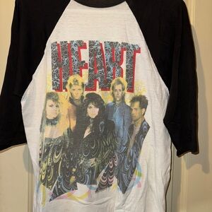 Vintage Heart Band  world tour 1985-1986 Graphic Raglan Tee